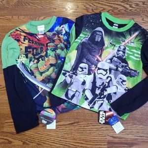 Two boys 14/16 pajama tops